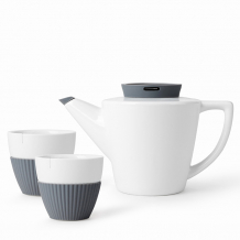 VIVA Infusion Porc. Tea set : Pot 1 L, 2 cups 250ml, Item No.V24133
