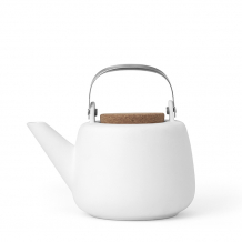 VIVA Nicola Porcelain Teapot 1.2 L, White, Item No. V36102