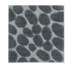 Casalanas  - Olbia , soft and antislip microfiber-bathmat, grey/silver